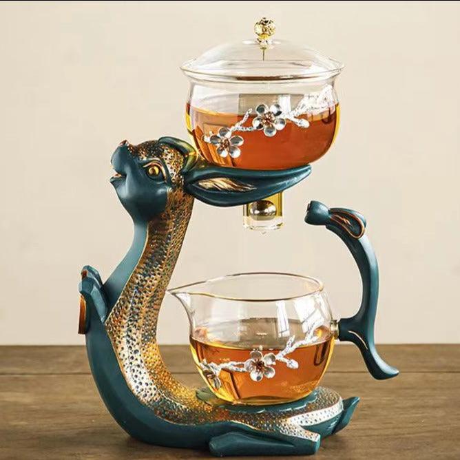 Useless everyday] cute cat/tea cup/heat-resistant glass cup/tea separator  cup/tea maker - Shop tablekingtw Teapots & Teacups - Pinkoi